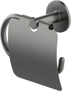 LENZ Toilettenpapierhalter »SIVO«, Graphit, Montageart: Kleben oder Bohren - grau