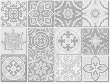 K&L Wall Art Fliesenaufkleber »Ornamente Steinoptik«, selbstklebend