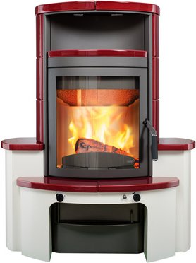 HARK Kaminofen »Avenso GT ECOplus«, bordeauxrot, Stahl/Keramik, 8 kW, Dauerbrand geeignet