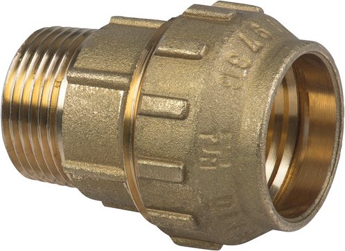 CORNAT Pressverschraubung, Messing, goldfarben, 32 mm