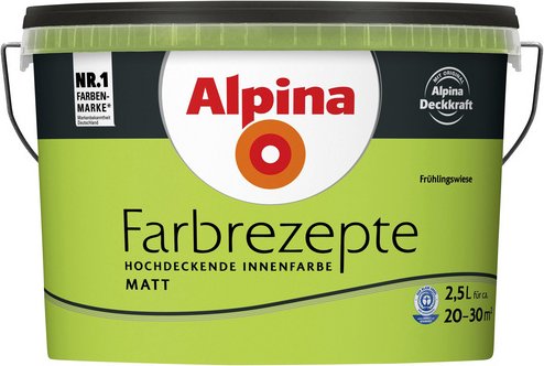 ALPINA Dispersionsfarbe »Farbrezepte«, Frühlingswiese, matt - gruen