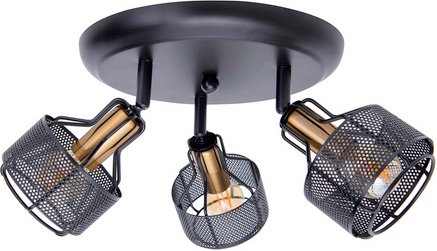 NÄVE Wand-/Deckenleuchte »Foro«, ∅xH: 41 x 120 cm, Metall - schwarz