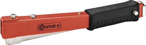 CONNEX Hammer-Tacker, aus Metall, für Profiklammern von 6 – 10 mm - rot
