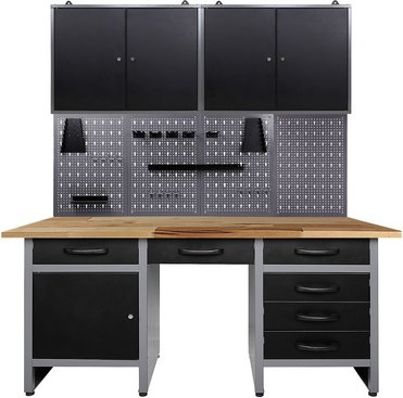 Ondis24 Werkstatt-Set »Harry«, anthrazit, Metall - grau