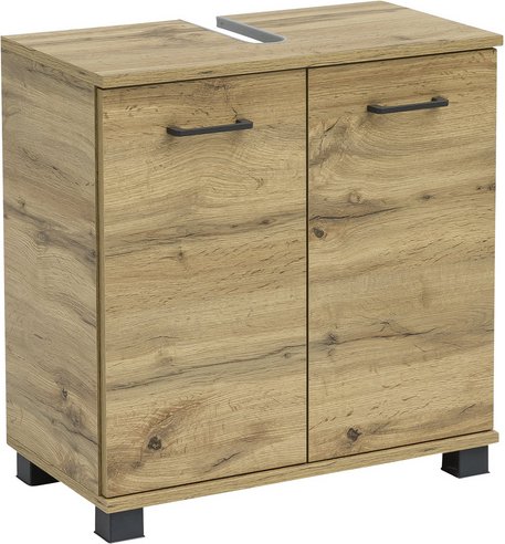 SCHILDMEYER Waschbeckenunterschrank »Nora«, BxHxT: 59,8 x 63,4 x 32,6 cm - braun