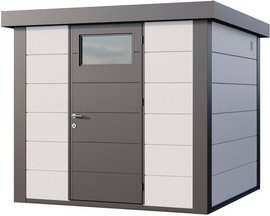 Telluria Gerätehaus »Classico«, BxHxT: 258 x 219 x 258 cm (Außenmaß inkl. Dachüberstand) - weiss