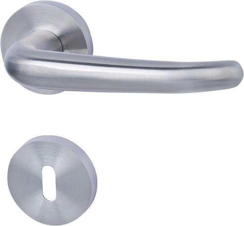 ALPERTEC Türbeschlag, satinierter Edelstahl, matt - silberfarben