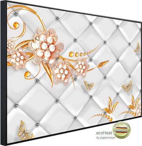 Thumbnail - papermoon Infrarotheizung »EcoHeat - Muster mit Blumen«, Matt-Effekt - bunt