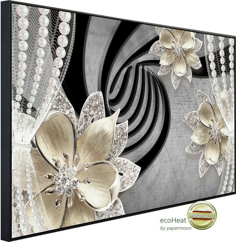 Thumbnail - papermoon Infrarotheizung »EcoHeat - Muster mit Blumen«, Matt-Effekt - bunt