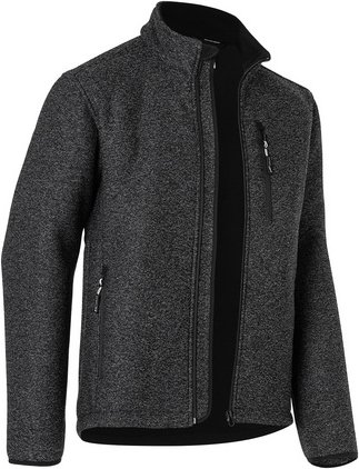KÜBLER Strick-Fleecejacke »WEATHER«, Polyester - grau