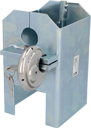 UNITEC Kastensicherung, HxL: 12 x 16 cm, verzinkter Stahl - silberfarben