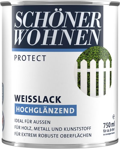 SCHÖNER WOHNEN FARBE Weißlack, hochglänzend - weiss