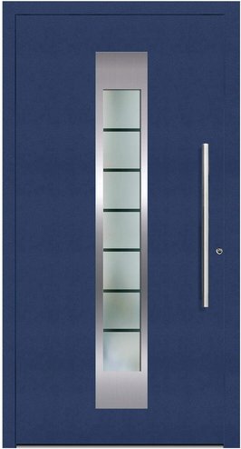 KNOCK Aluminium-Haustür »Terra Nova«, stahlblau