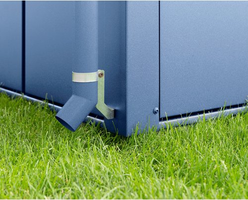 Ecostar Fallrohr, Länge: 193,6 cm, Metall, für Gerätehaus - blau