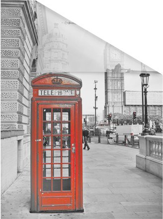 Lichtblick Fensterfolie, Polyvinylchlorid (PVC), Format: 50 x 50 cm (B x L) cm - rot