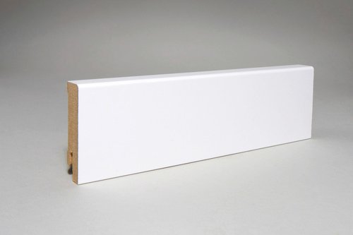 WUNDERWERK Sockelleiste, Länge: 240 cm, kubisch/modern, weiß - weiss