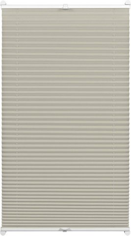 GARDINIA Rollo »EASYFIX«, weiß|natur, skandinavisch, Polyester - weiss