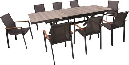 Thumbnail - GARDEN PLEASURE Gartenmöbelset »RANA«, 8 Sitzplätze, max. Belastung: 110 kg - grau