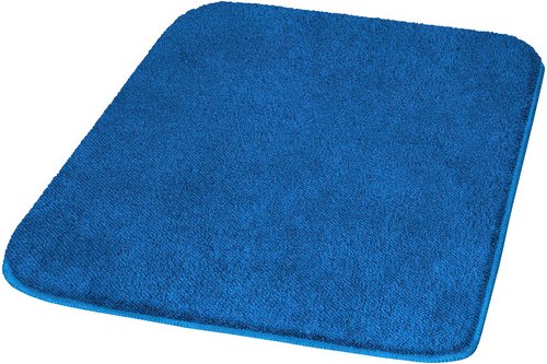 KLEINE WOLKE Badematte »Wilna«, hellblau, eckig mit abgerundeten Kanten