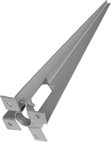 FLORAWORLD Bodenhülse, BxHxT: 12 x 45 x 12 cm, für Einschlag-Bodenhülse - silberfarben