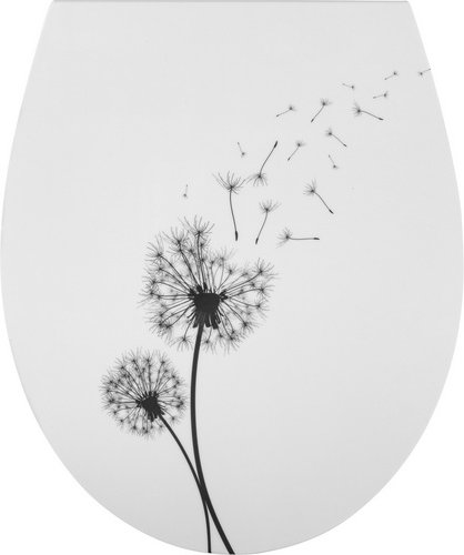 WELLWATER WC-Sitz »PUSTEBLUME«, Duroplast, mit Absenkautomatik - weiss