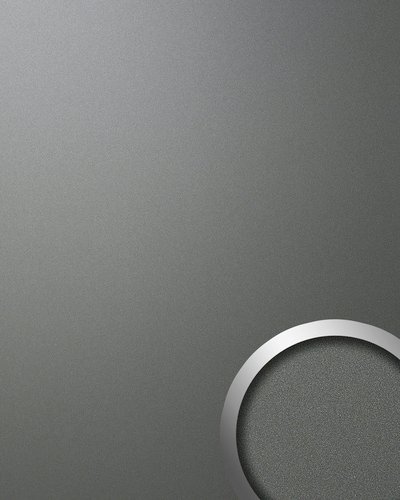 wallface Dekorpaneele, Metalloptik, glatt - grau