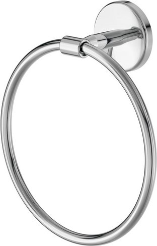 LENZ Handtuchring »FLAME«, Chrom, Montageart: Kleben oder Bohren - silberfarben
