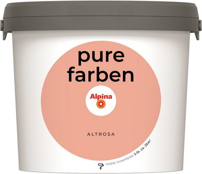ALPINA Wandfarbe »Pure Farben«, Altrosa, 2,5L, matt