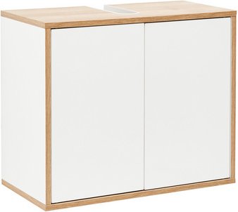 FACKELMANN Waschbeckenunterschrank »FINN«, weiss, 2 Türen, BxHxT: 60 x 50 x 30,5 cm