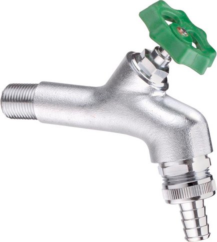 WELLWATER Gartenventil »mit Belüfter« - silberfarben