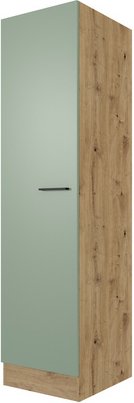 Flex-Well Vorratsschrank »Cara«, BxHxT: 60 x 200 x 60 cm, Dekor: Schilfgrün matt / Artisan Eiche - gruen