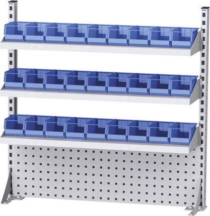 Simplaflex Lochwand, BxH: 100 x 95 cm, Stahlblech - grau