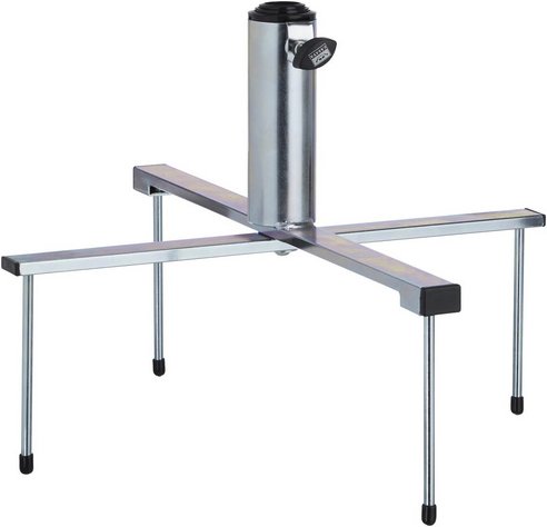 CASAYA Rasenspieß »GARDEN LIVING«, Stahl, Rohrdurchmesser: 25/32/38 mm - silberfarben