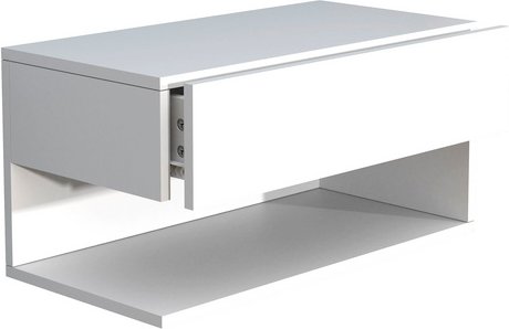 VCM Wandregal »Usal«, BxHxL: 60 x 30 x 32 cm - weiss