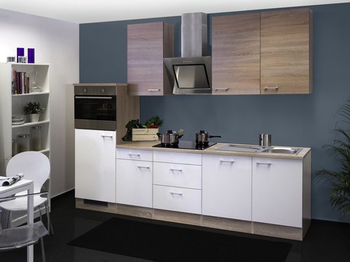 Flex-Well Küchenzeile »Samoa«, mit E-Geräten, Gesamtbreite: 280 cm - weiss