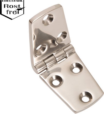 CONACORD Scharnier, LxB: 105 x 37 mm, mit je 3 Bohrungen - silberfarben