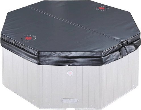 Canadian Spa Whirlpoolabdeckung, achteckig, schwarz, Ersatzabdeckung für Muskoka Whirlpool