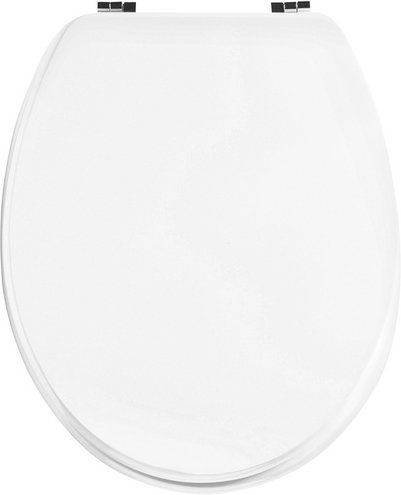 CORNAT WC-Sitz »LYON«, MDF, D-Form - weiss