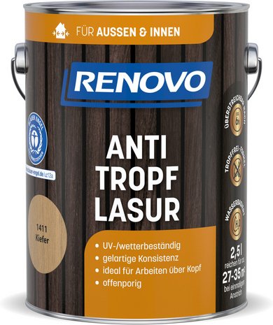 RENOVO Lasur »1411«, 2,5 L, kiefer - braun