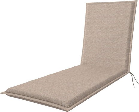 DOPPLER Auflage »Art«, BxL: 60 x 195 cm, mit Uni-Muster, sandfarben, für Gartenliegen - beige