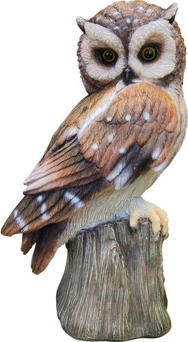 GRANIMEX Teichfigur »Ernst«, Eule, Polystone, bunt - braun
