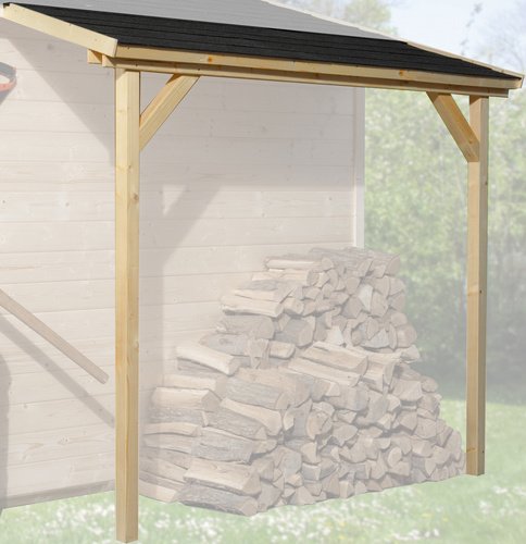 Thumbnail - WEKA Schleppdach für Gartenhäuser, BxT: 80 x 200 cm, Holz - beige