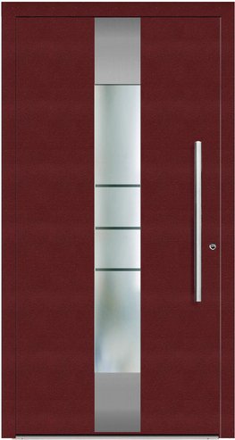 KNOCK Aluminium-Haustür »Terra Nova«, purpur - rot