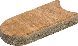 Diephaus Rasenmähkante, Beton, gefast, sandsteinfarben, 24x12x4 cm - beige