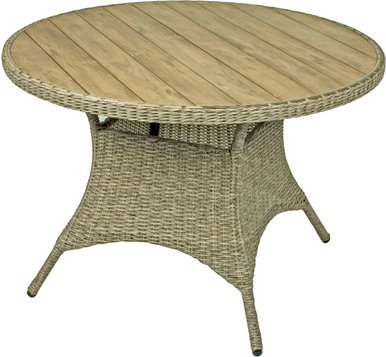 GARDEN PLEASURE Esstisch »Bastia«, ØxH: 100 x 73 cm, braun