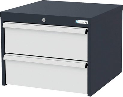 Simplaflex Hängeschrank, BxHxT: 60 x 48 x 57,5 cm - grau