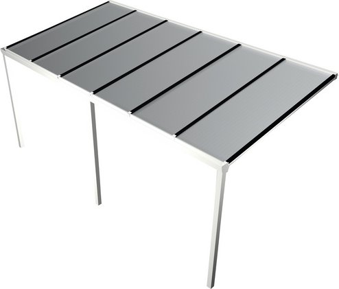 GARDENDREAMS Terrassenüberdachung »Easy Edition«, Breite: 600 cm, Dach: Polycarbonat (PC), weiß - weiss