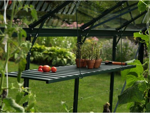 VITAVIA Alu-Regal, BxT: 31 x 120 cm - gruen