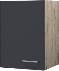 Flex-Well Hängeschrank »Morena«, Basaltgrau/San Remo Eiche, grau, melaminbeschichtete Spanplatte