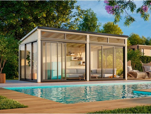 PALMAKO Gartenhaus »Saga« - braun